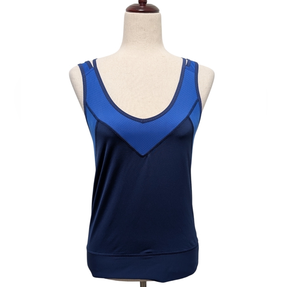 Lucy Workout Tank Top Blue Dri Fit Women's Size XS Running Gym Athleisure